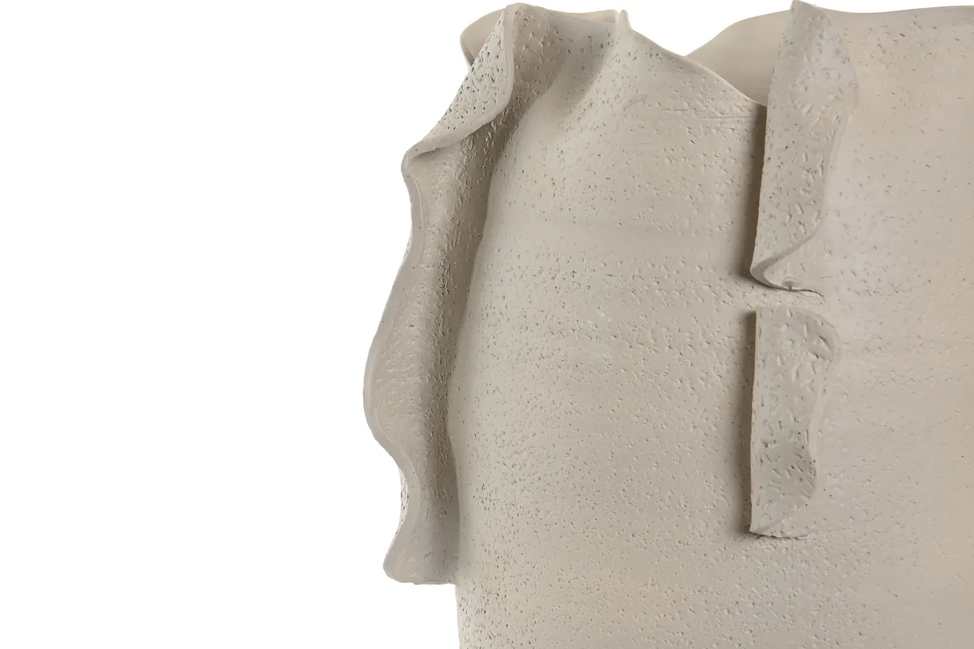 Vase organique artisanal en céramique blanc — Photo 2