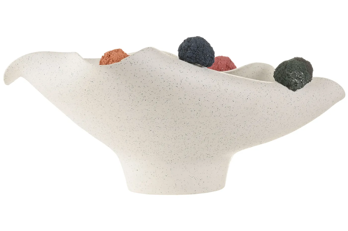 Ceramic table with pompoms – white — Photo 2