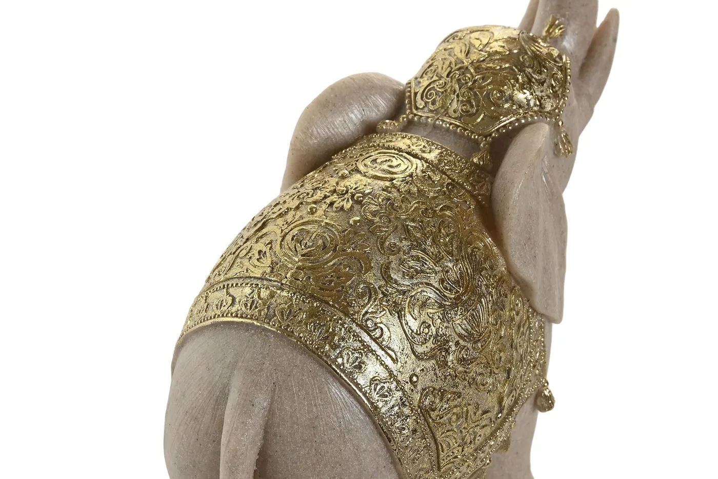 Figura elefante de resina beige — Foto 3