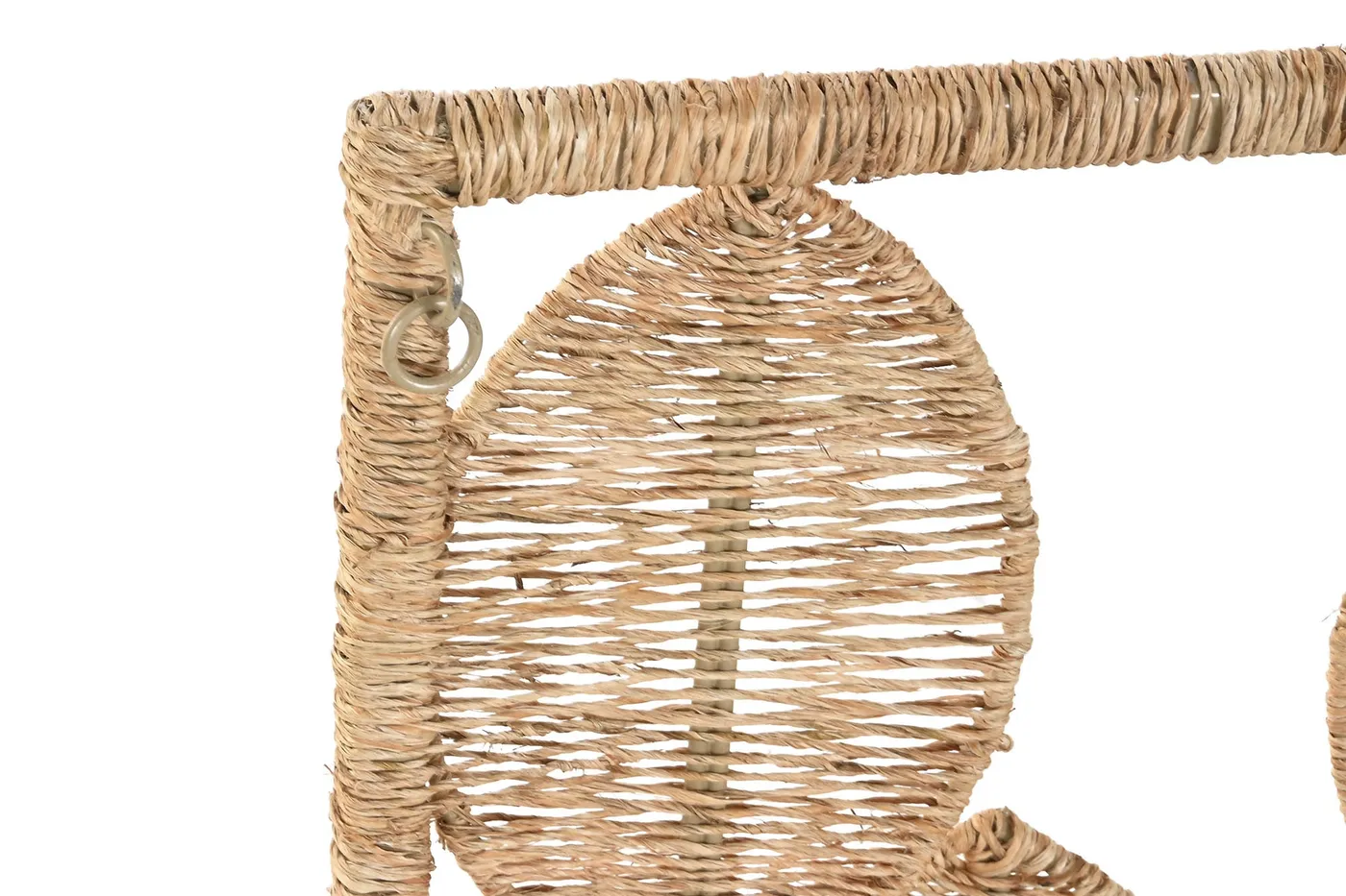 Rattan metal wall decoration – natural — Photo 2