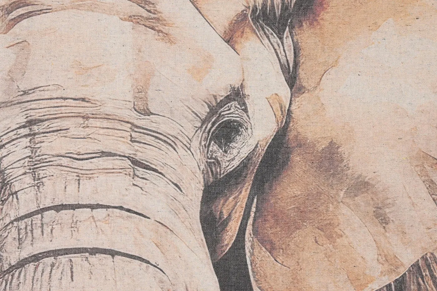 Toile éléphant en lin et sapin (2 modèles) — Photo 2