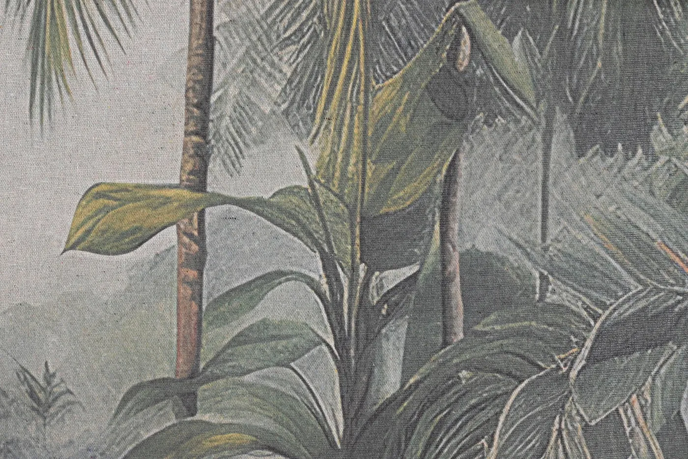 Tableau palmiers en lin et sapin (2 modèles) — Photo 2