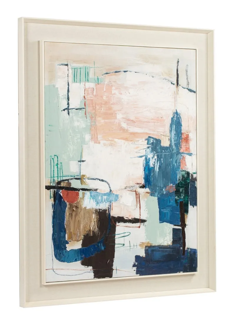 Abstract schilderij canvas van grenen — Foto 2
