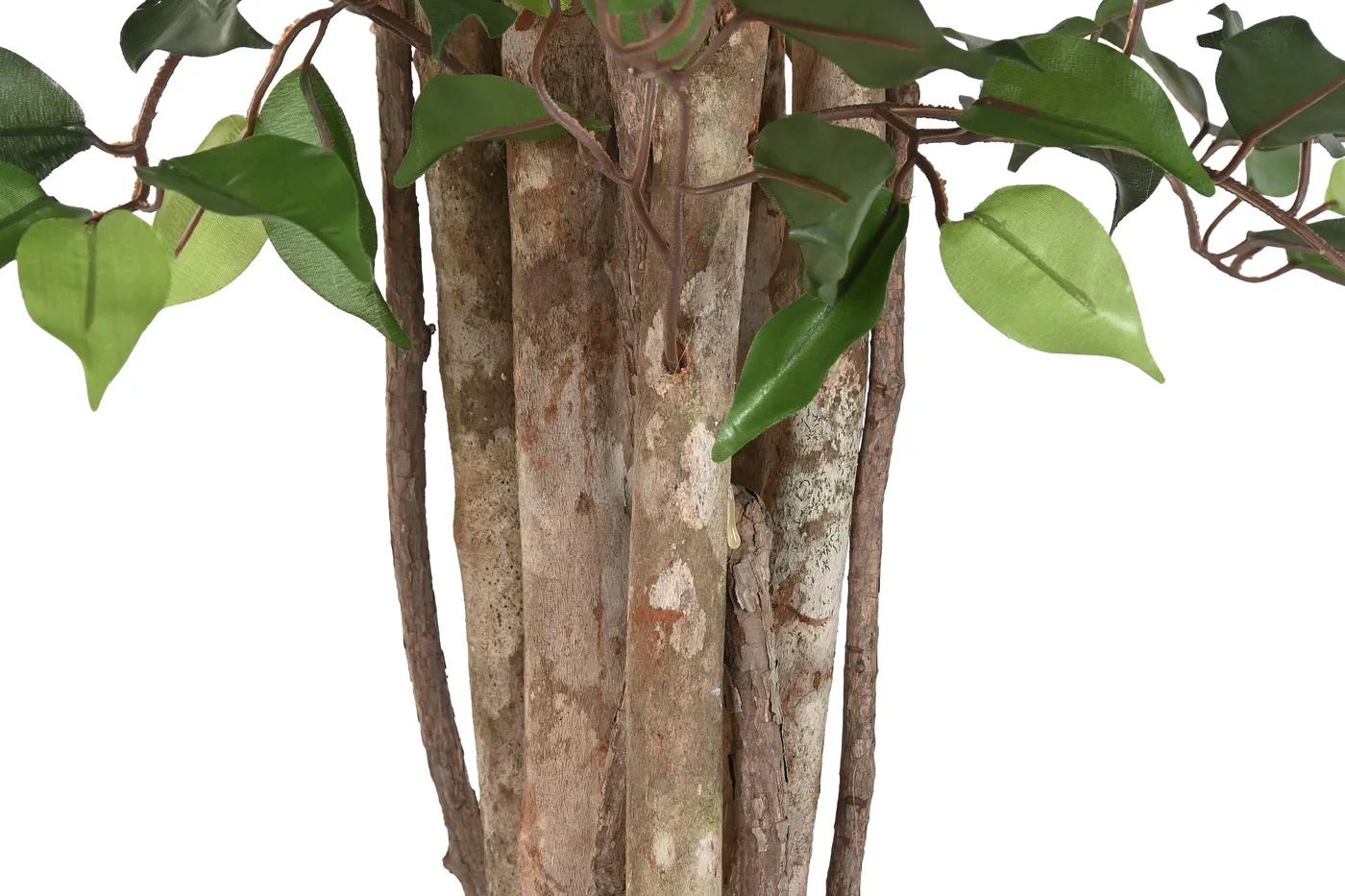 Ficus kunstboom van polyethyleen en hout groen — Foto 2
