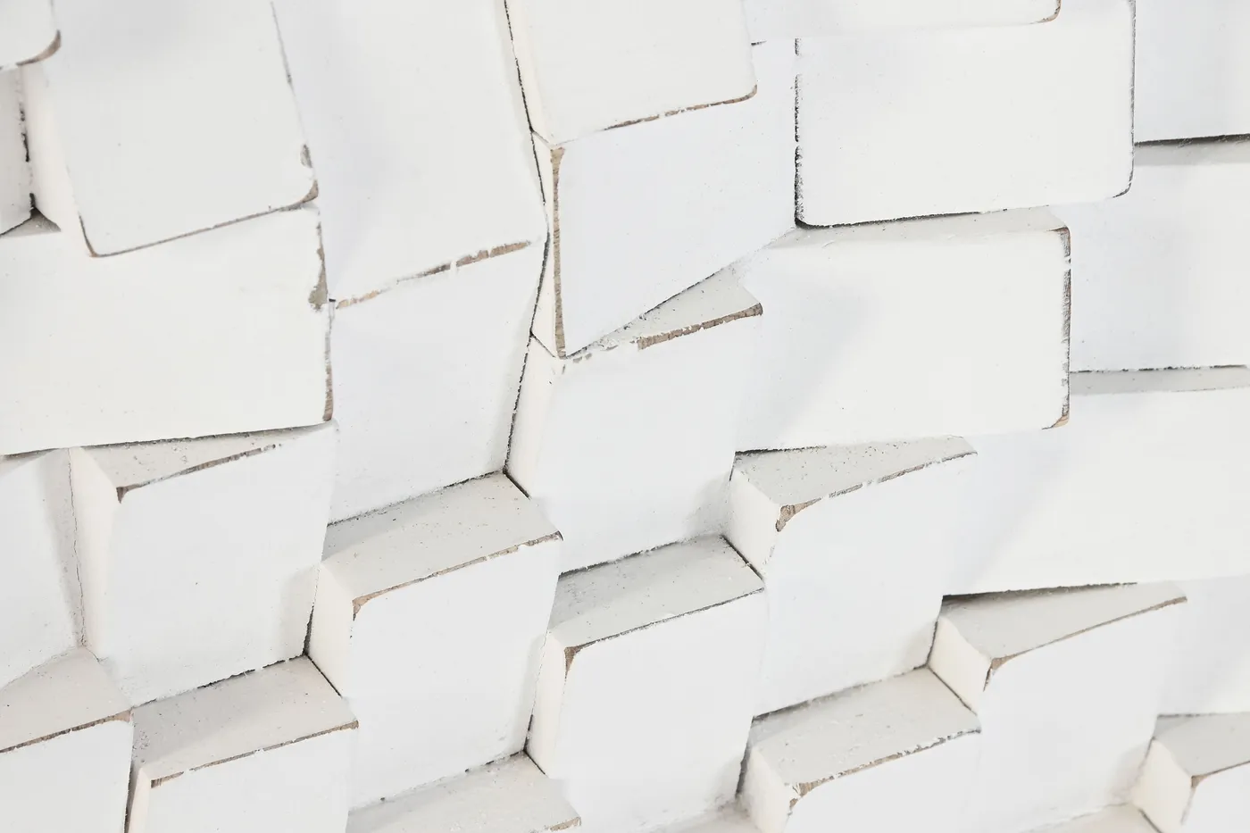 3D mango wood MDF wall decoration – white — Photo 2