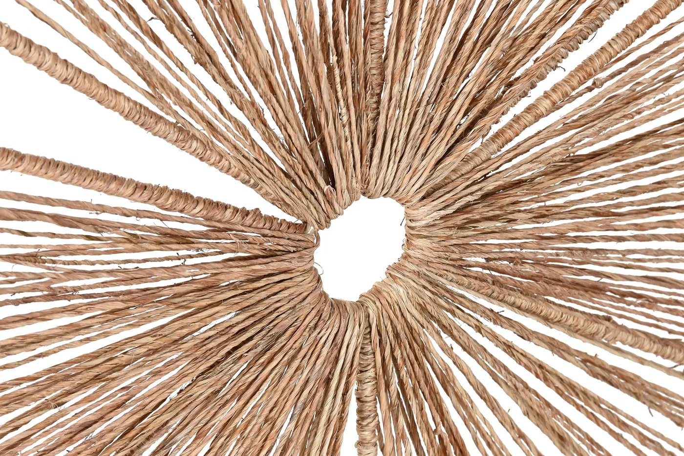 Jute metal wall decoration artificial flower – natural — Photo 2
