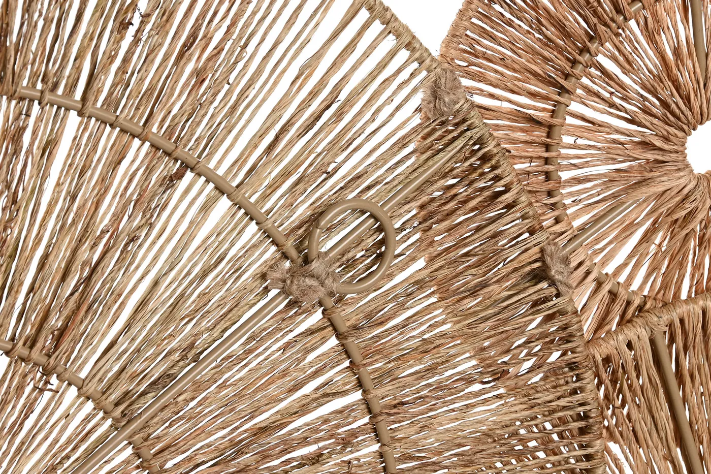 Jute metal wall decoration – natural — Photo 2