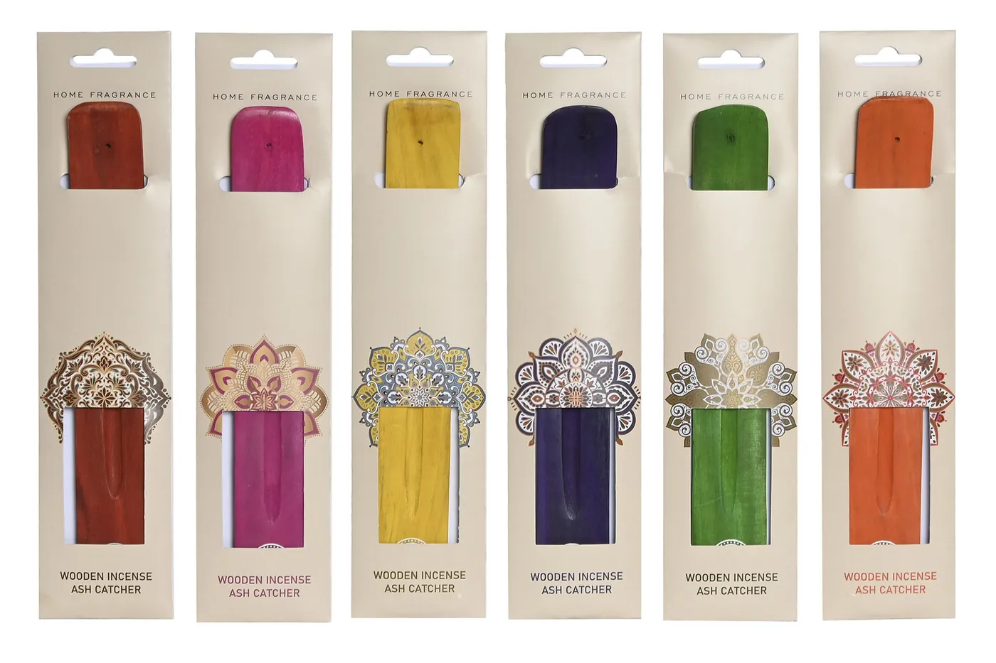 Support pour encens mandala en manguier (6 modèles)