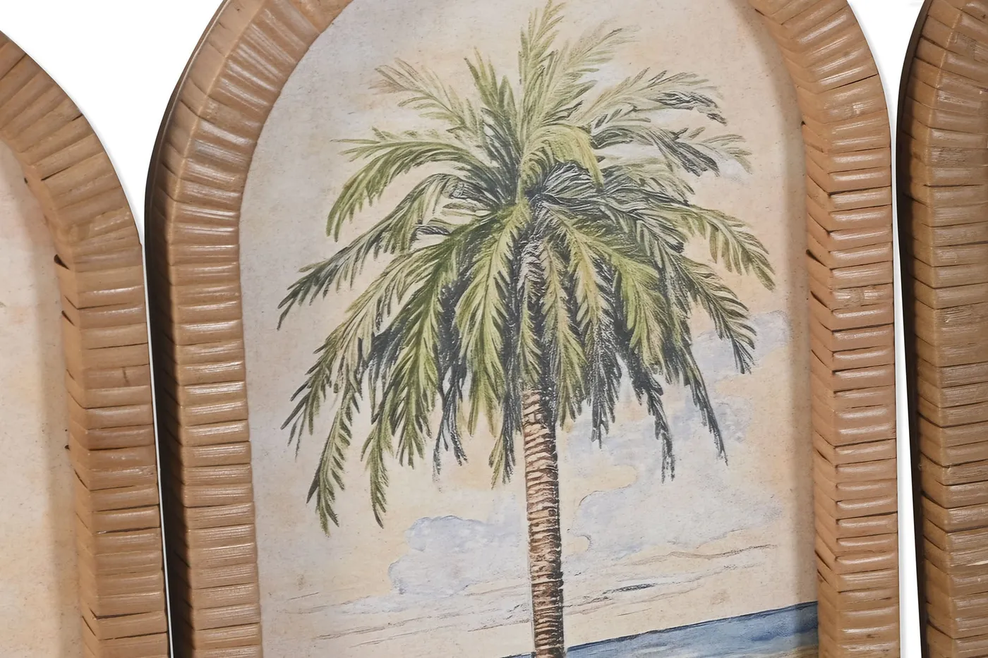 Cuadro palmera de cristal y ratán (4 modelos) — Foto 2