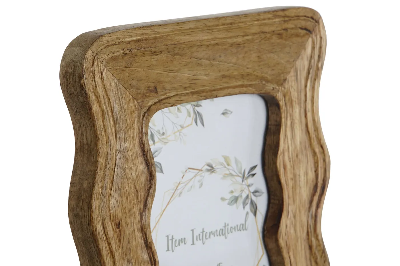 Waves mango wood photo frame – natural — Photo 2