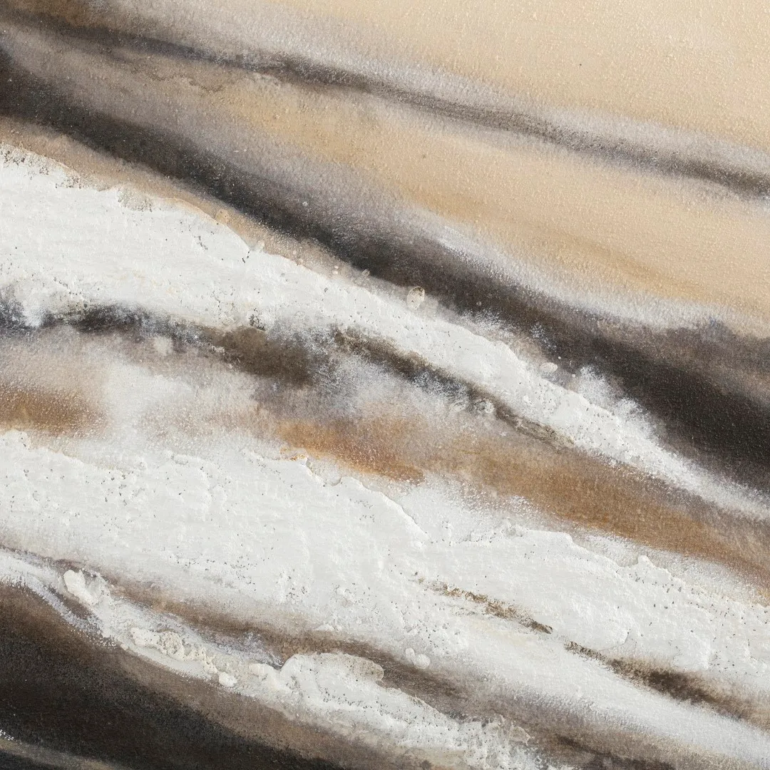 Cuadro abstracto de yute y poliestireno — Foto 3