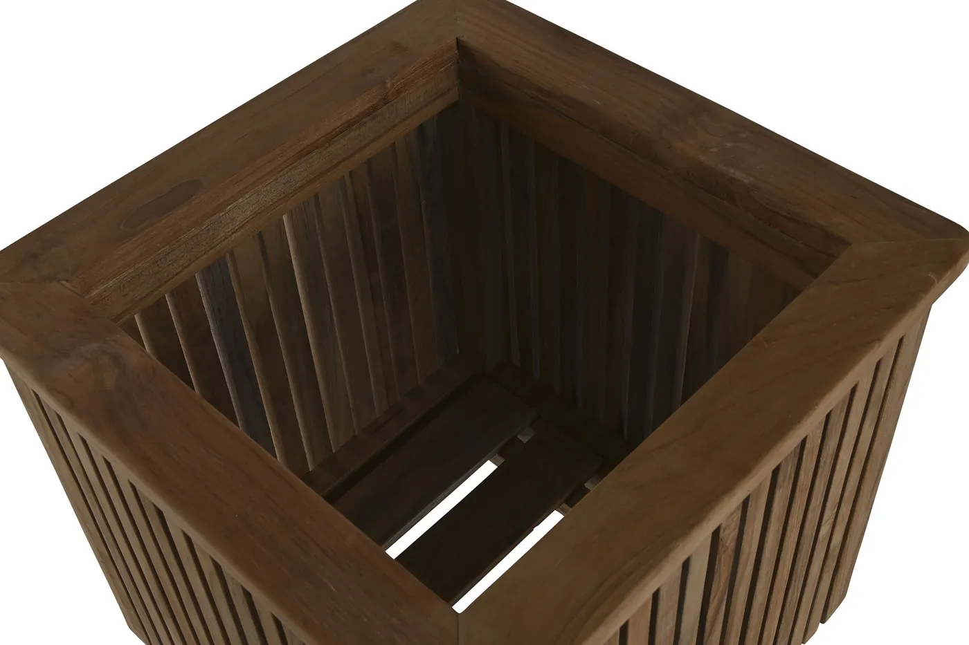 Teak planter – natural — Photo 2