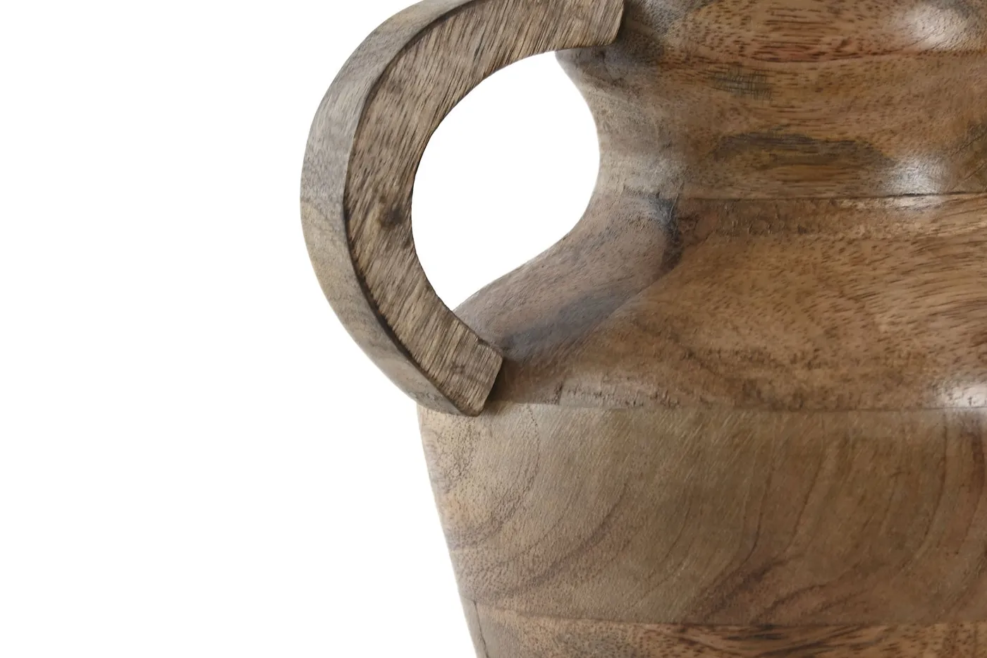 Vase à anses en manguier marron — Photo 2
