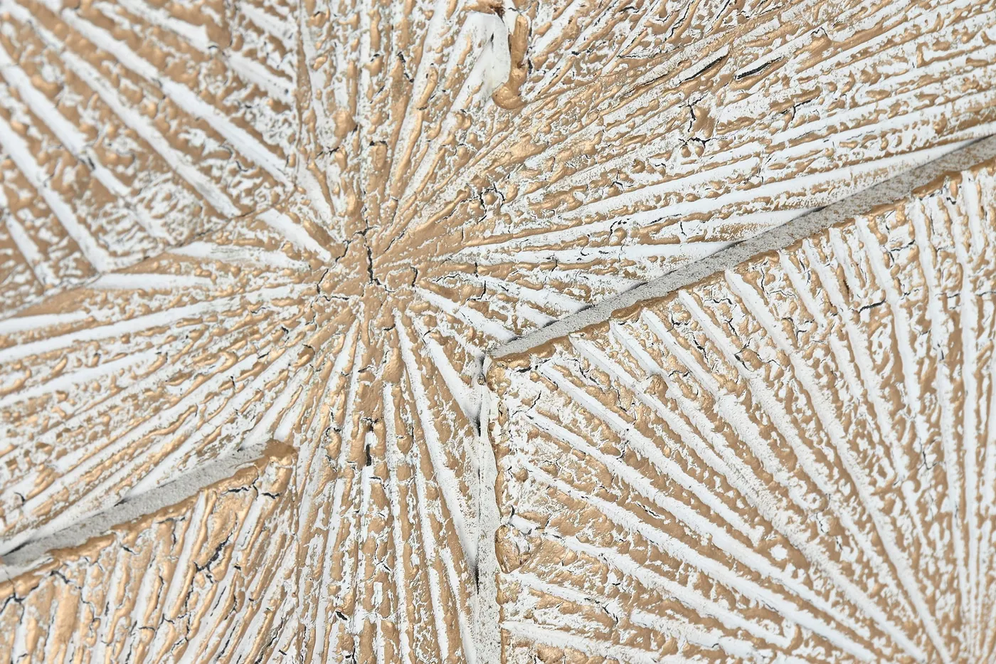 Mango wood MDF wall decoration – whitewashed — Photo 3