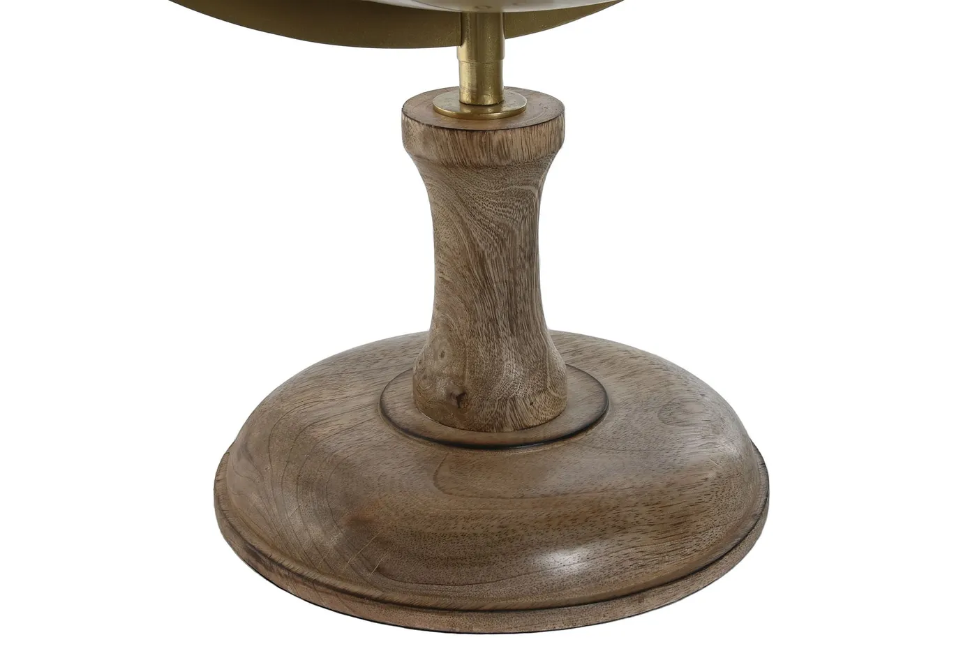 PVC mango wood globe – gold — Photo 2