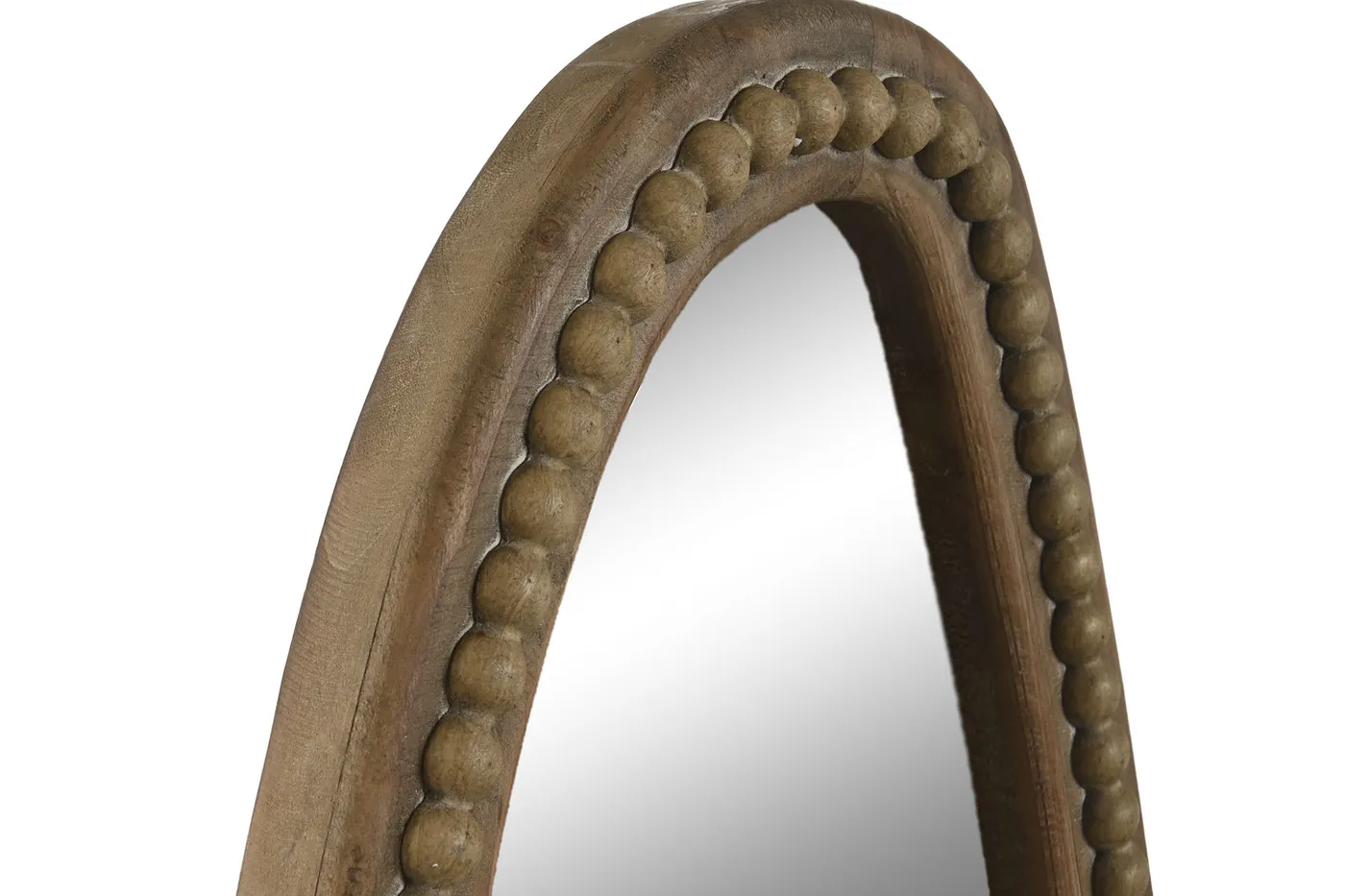 Wood mirror with balls – brown — Photo 2