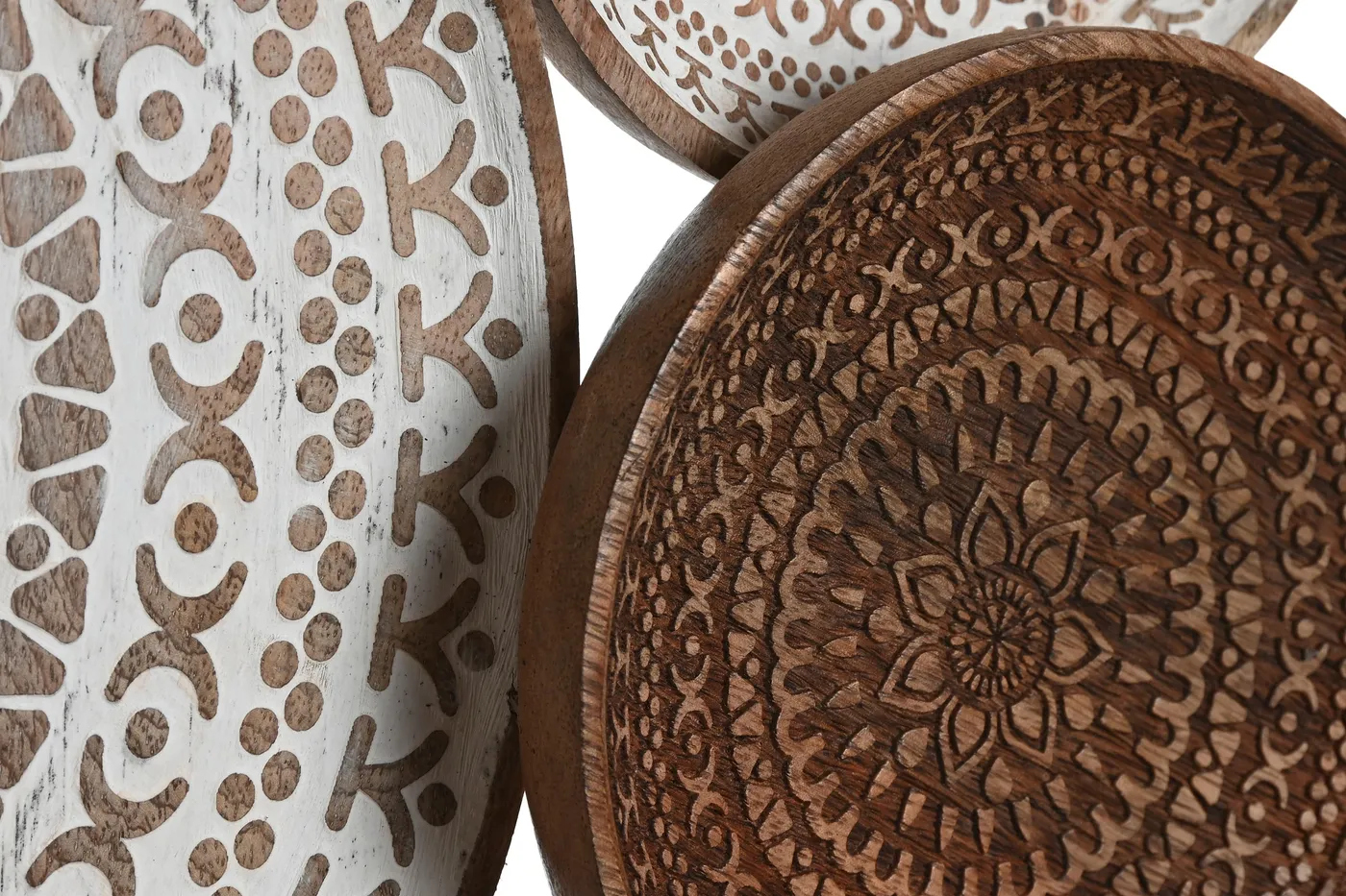 Mandala distressed mango wood wall decoration — Photo 2