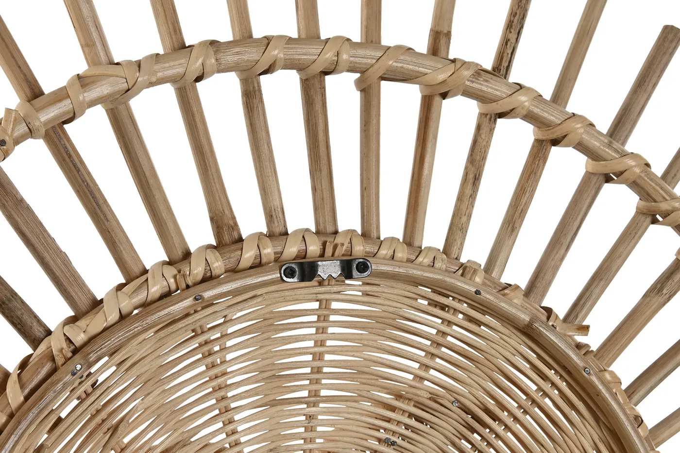Zon wanddecoratie van rotan en bamboe naturel — Foto 2