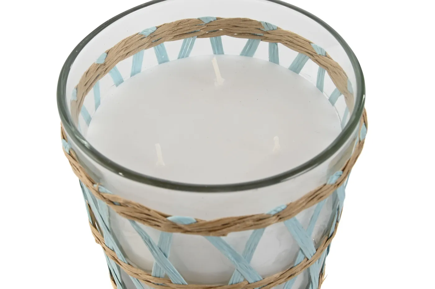 Braided natural fibre glass candle — Photo 2