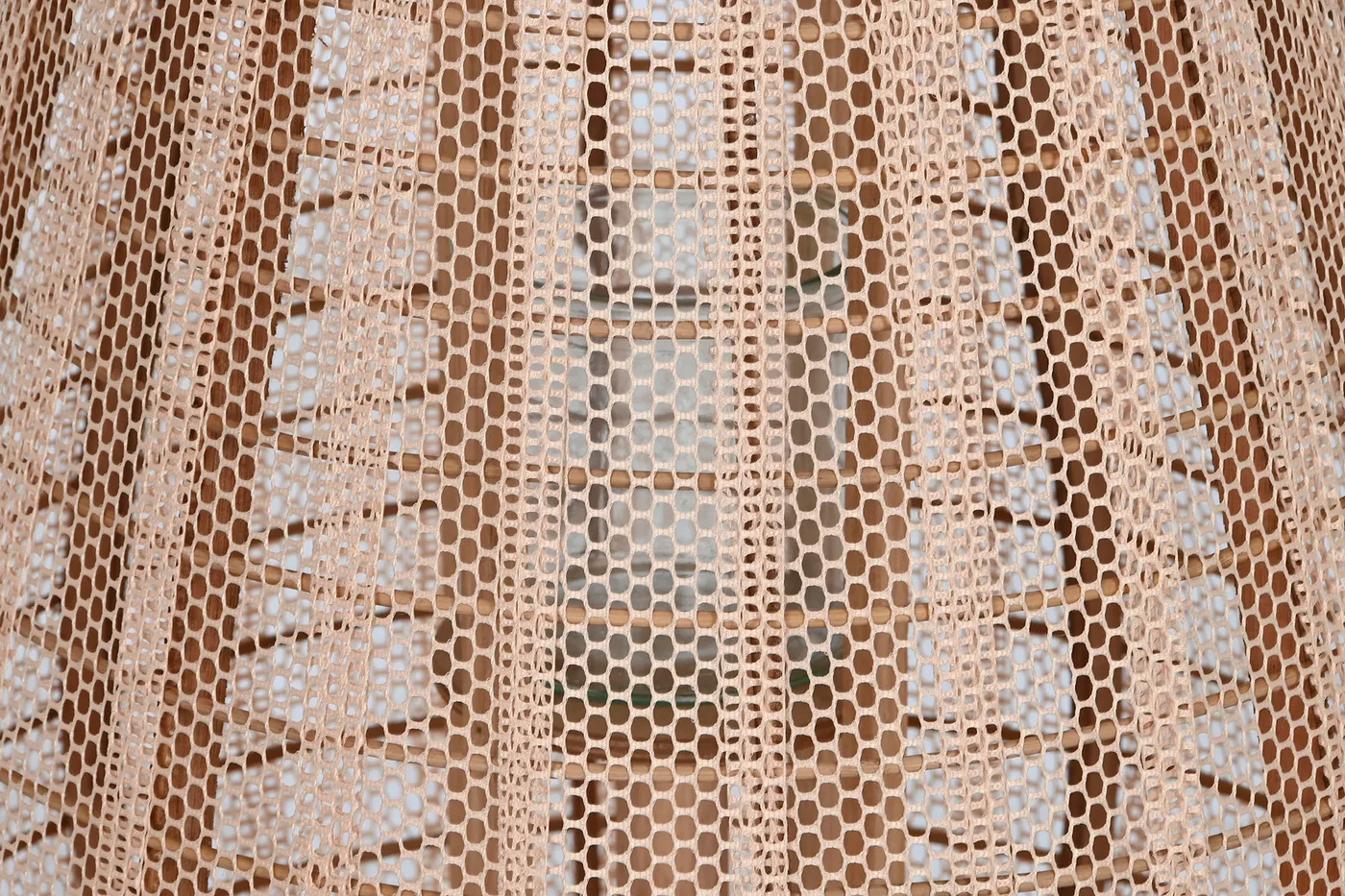 Portavelas de madera y lino — Foto 2