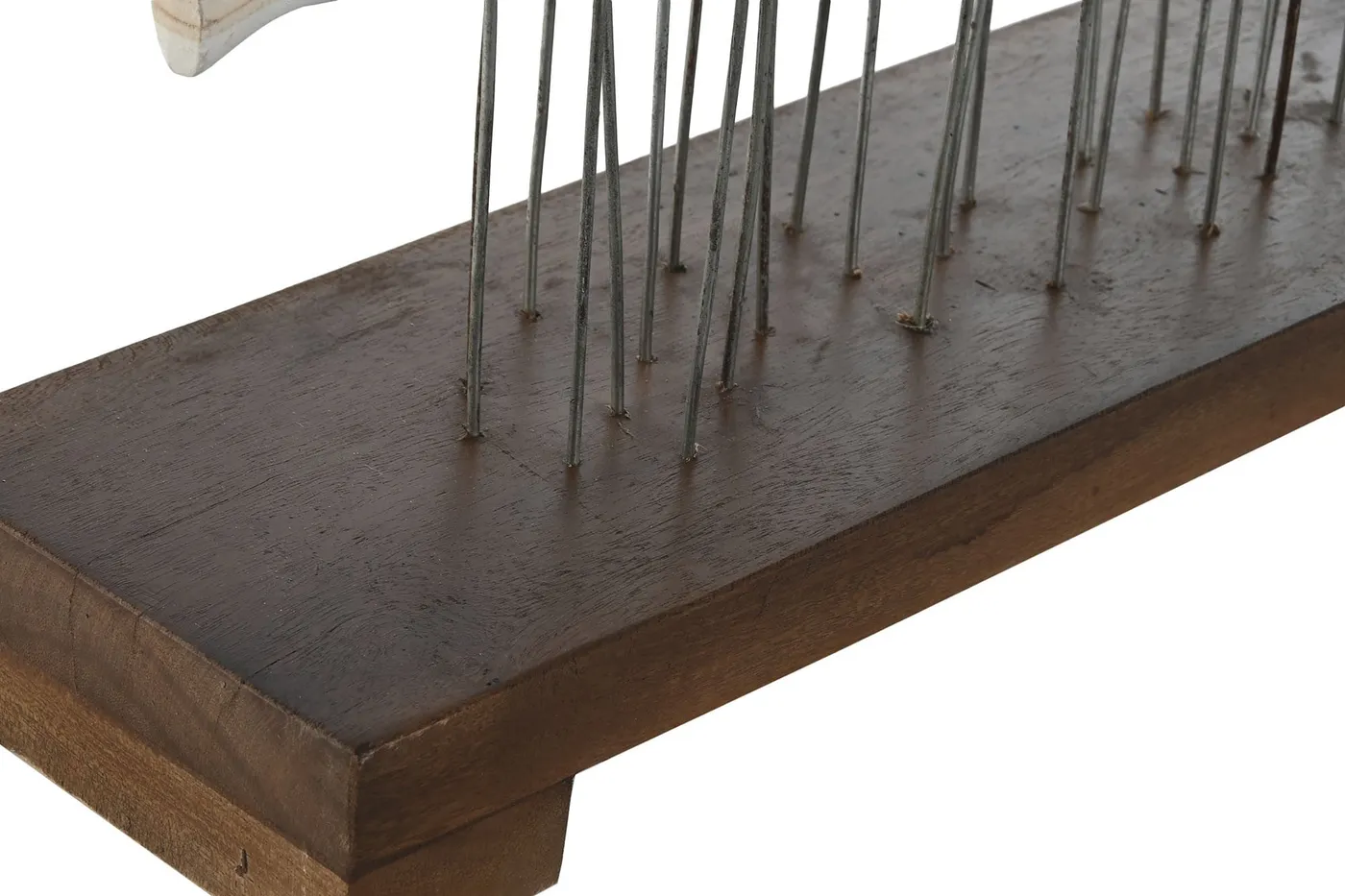 Decoración peces de madera y metal blanca — Foto 2