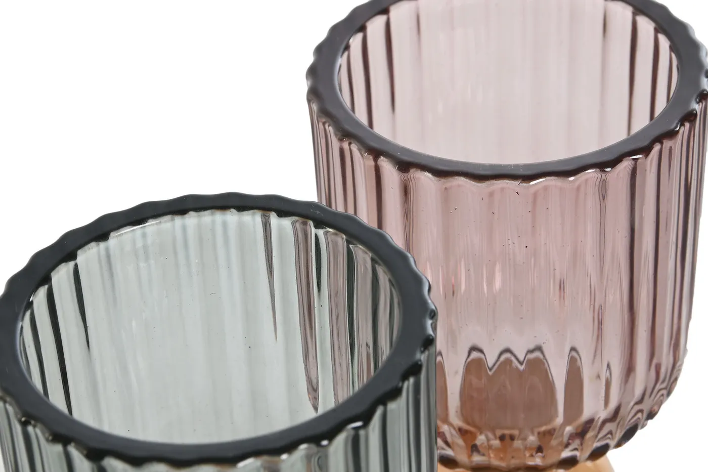 Glass wood candle holder (3 designs) — Photo 2