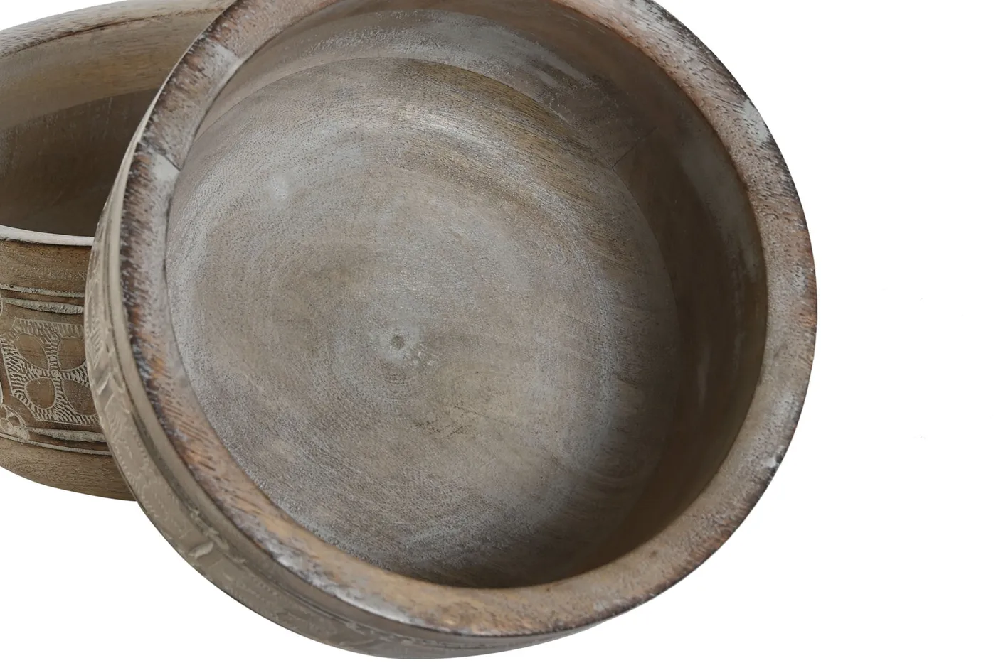 Set van 3 – tafel van mangohout naturel — Foto 2
