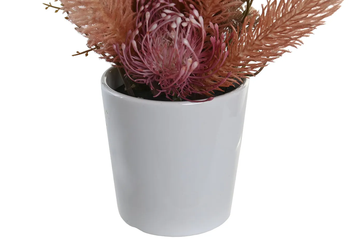 Plante artificielle en polyéthylène et céramique rose — Photo 2