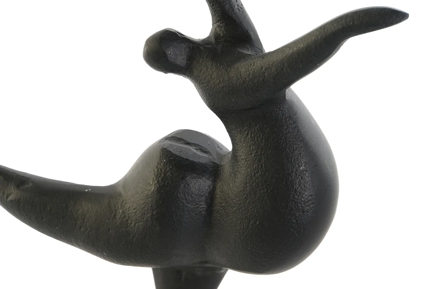 Figura mujer de aluminio y mármol negra — Foto 2