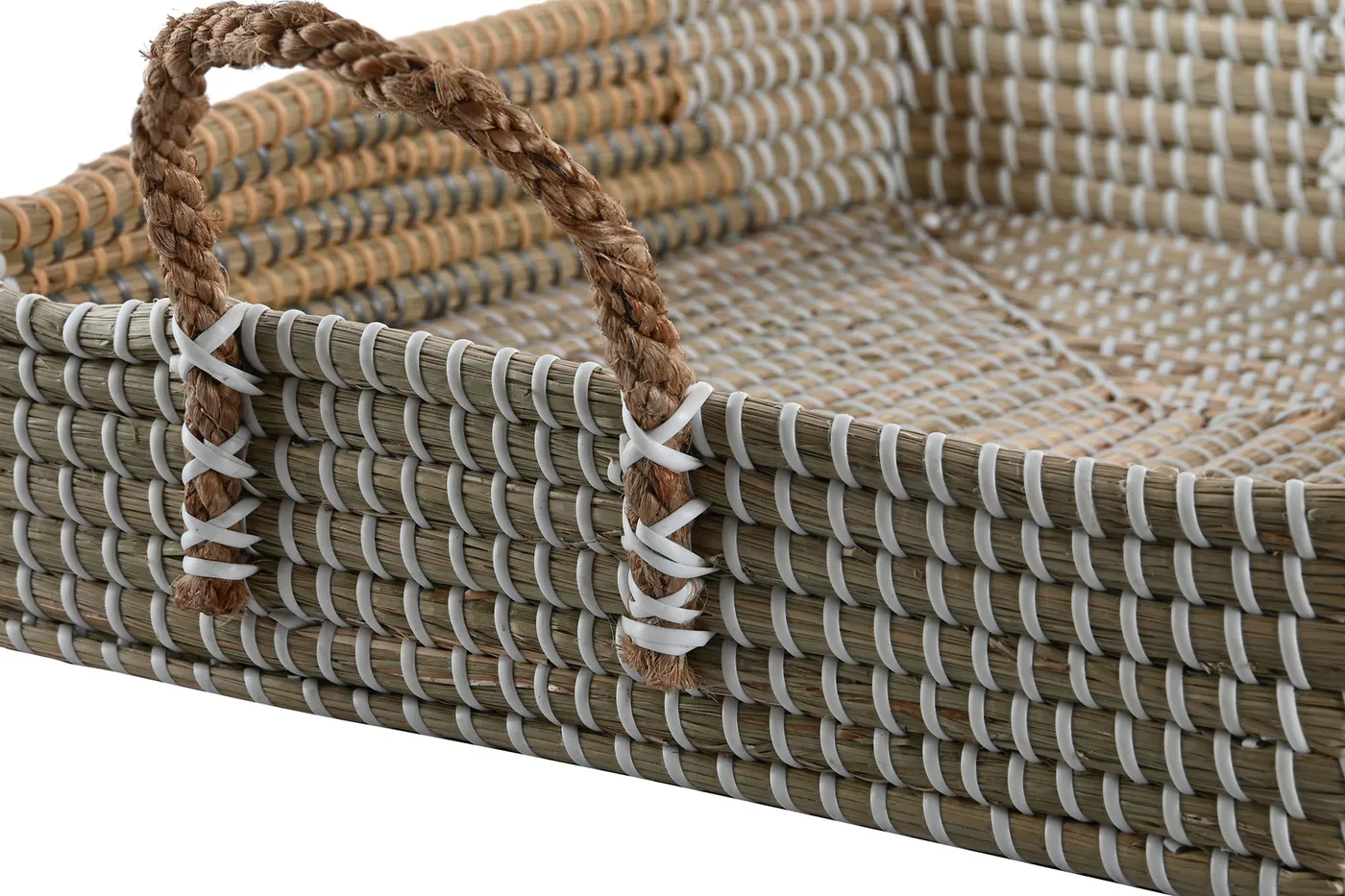 Lot de 2 – plateau décoration en herbe marine naturel — Photo 2