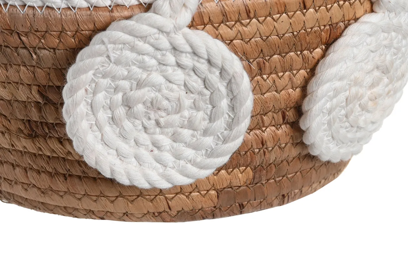 Seagrass cotton basket – natural — Photo 2