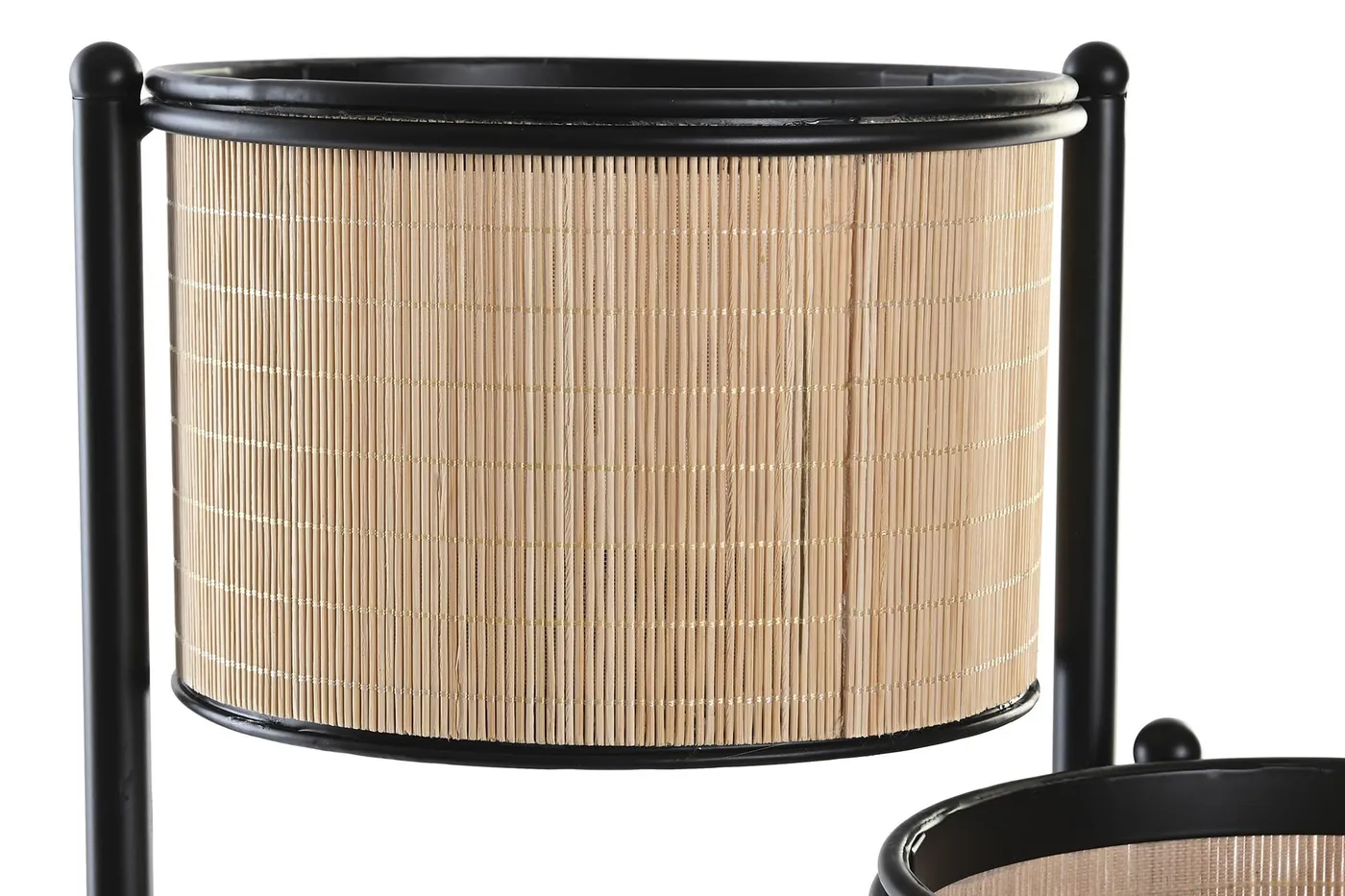 Bamboo metal planter – natural — Photo 2