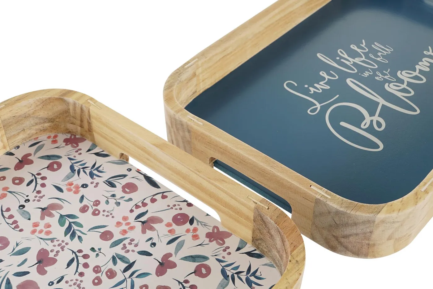 Set van 2 – dienblad decoratie van MDF naturel — Foto 2