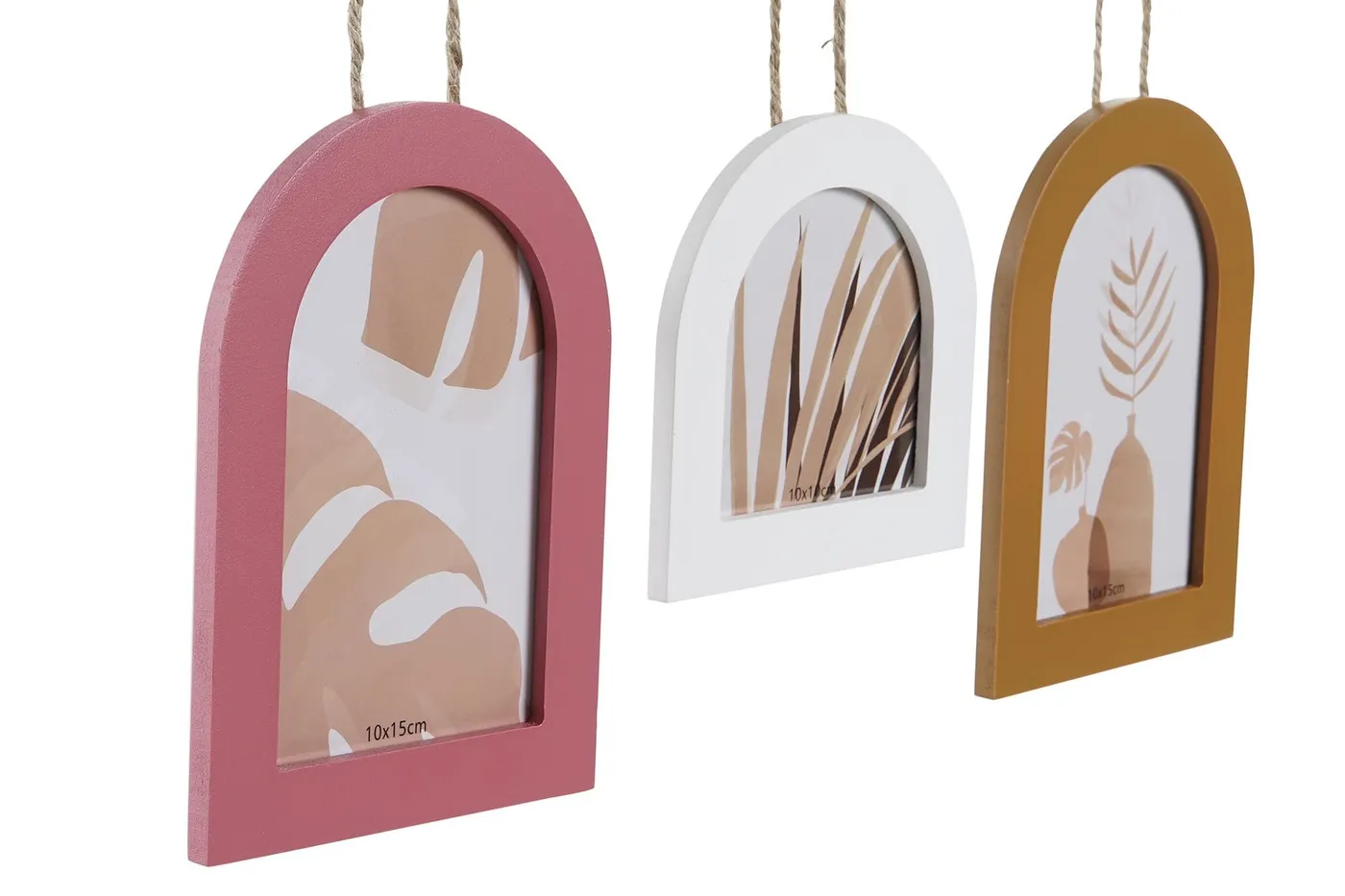Multi-photo hanging MDF frame – natural — Photo 2
