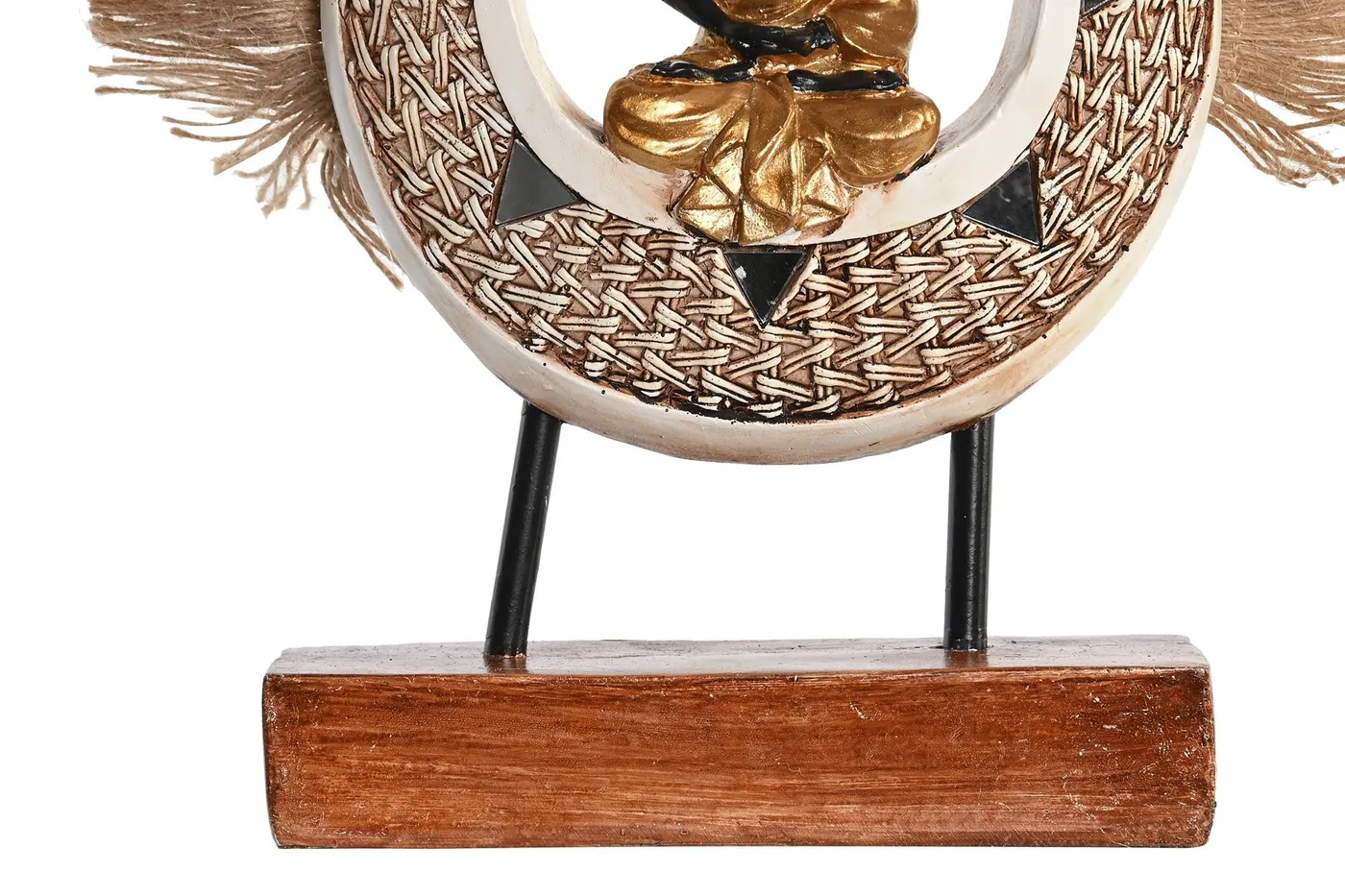 Figuur boeddha van hars en jute — Foto 2