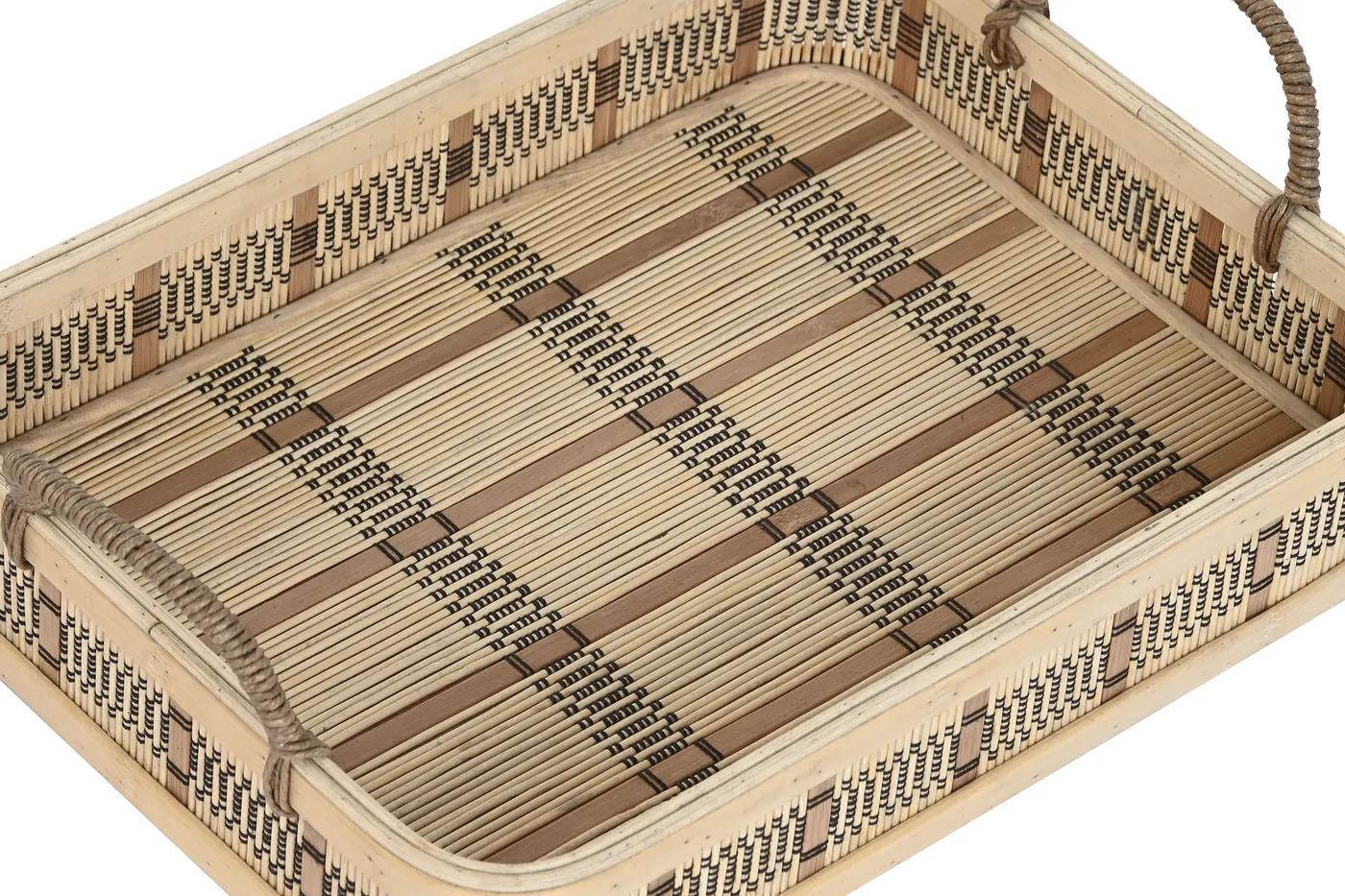 Set van 3 – dienblad met handvatten van bamboe naturel — Foto 2