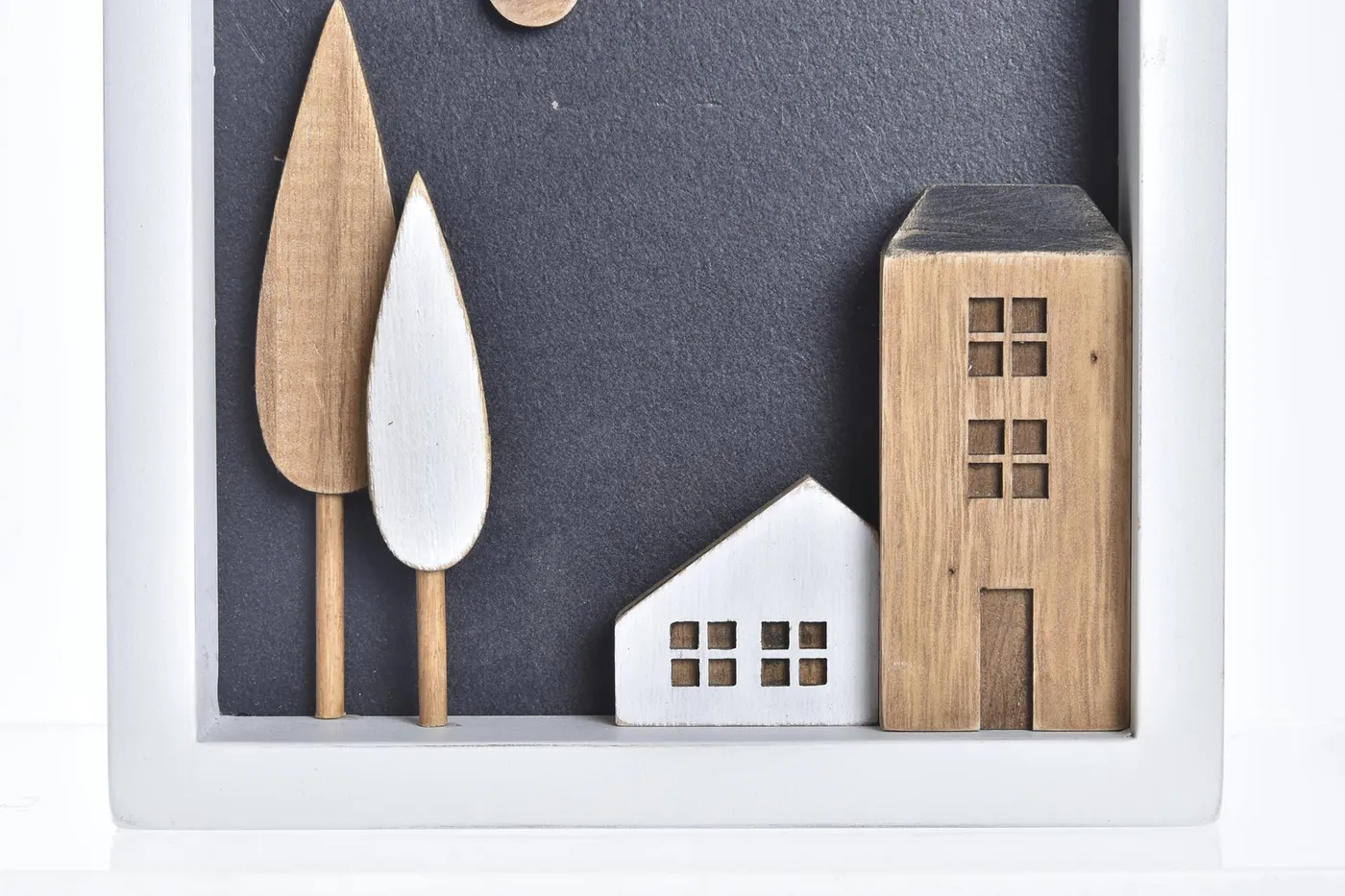 Decoración casas de madera blanca — Foto 2