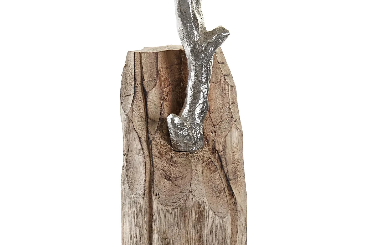 Mango wood aluminium figure artificial tree – brown — Photo 3
