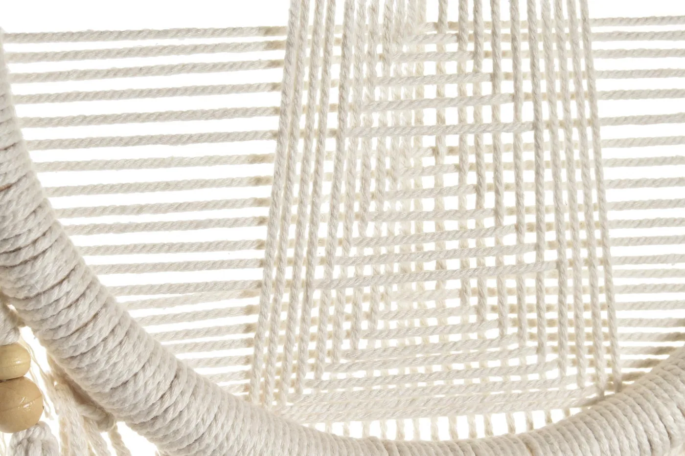 Hanging macramé rattan cotton decoration — Photo 2