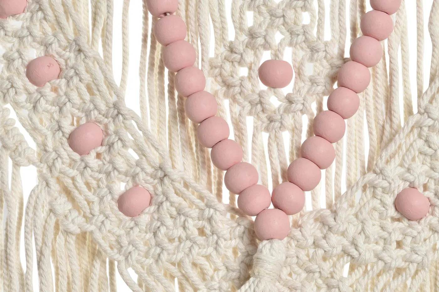 Décoration suspendue macramé en rotin (2 modèles) — Photo 2