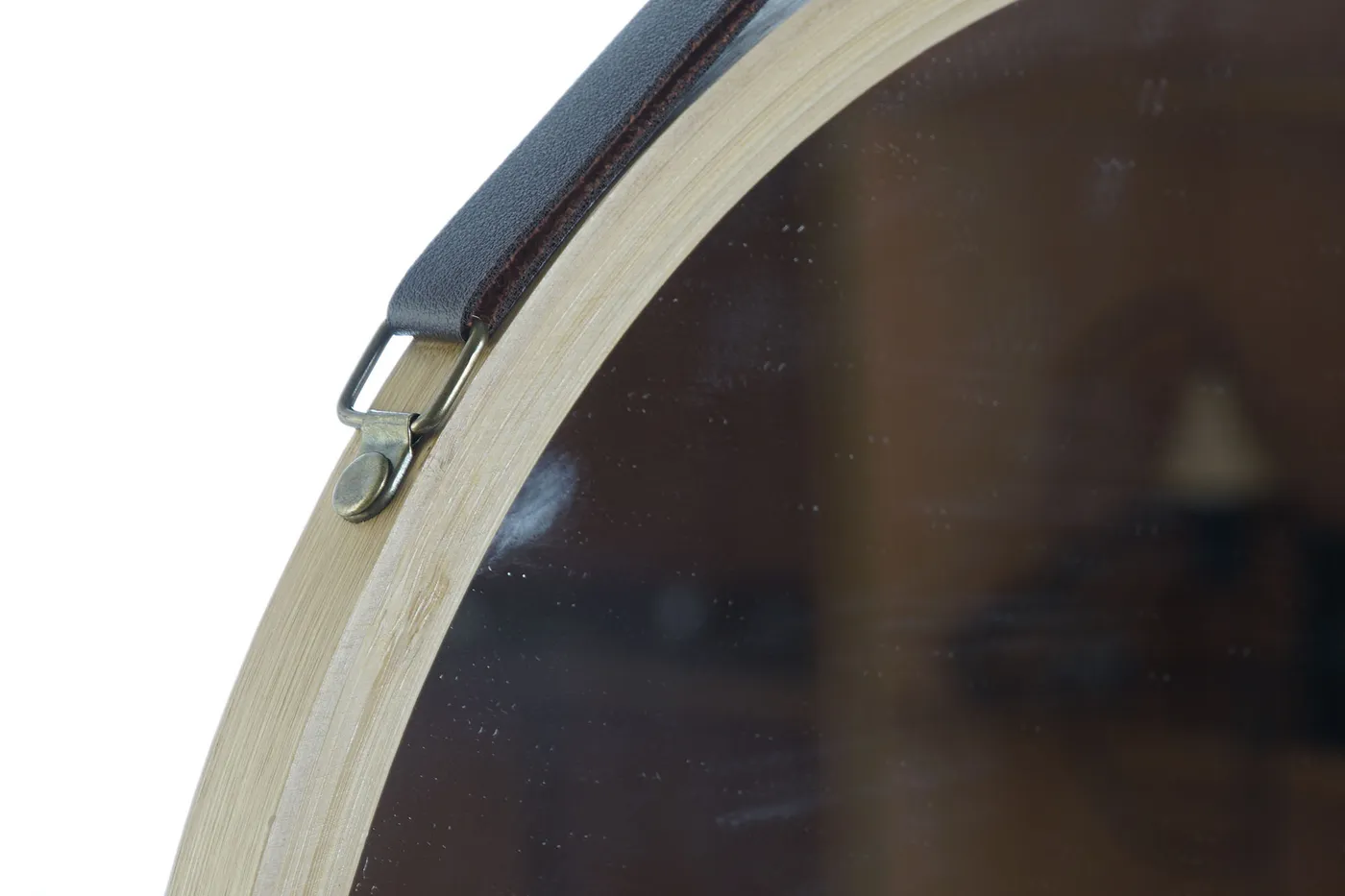 Bamboo mirror mirror – brown — Photo 2