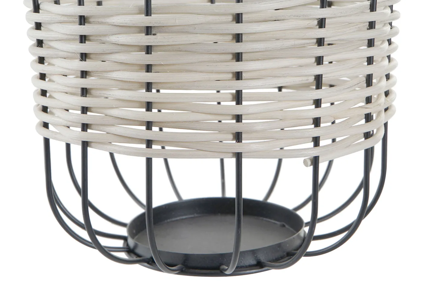Iron rattan candle holder – natural — Photo 2