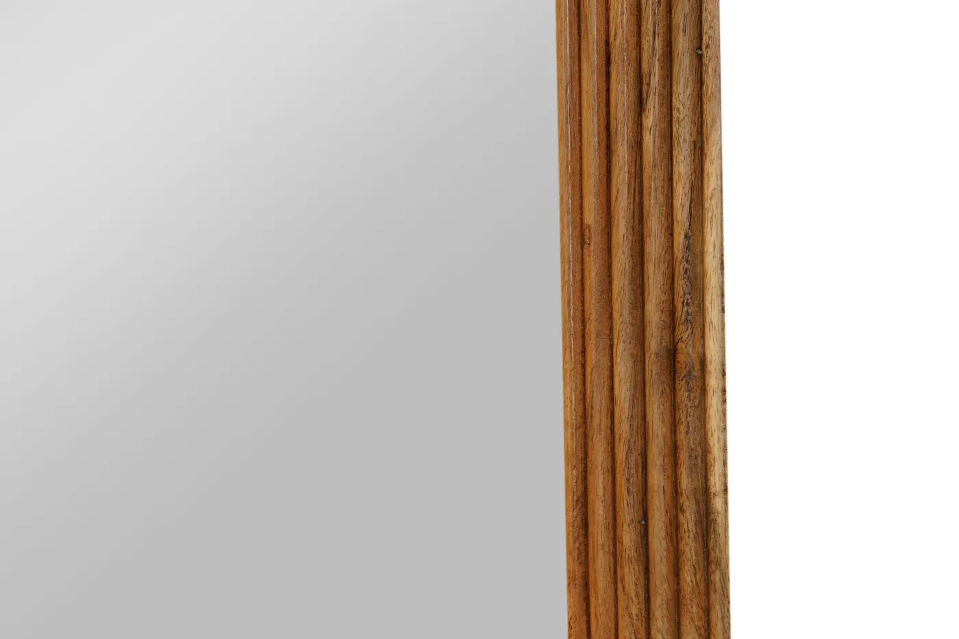 Espejo espejo de acacia marrón — Foto 2