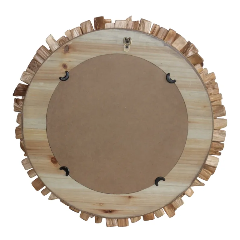 Rustic fir glass mirror – natural — Photo 2