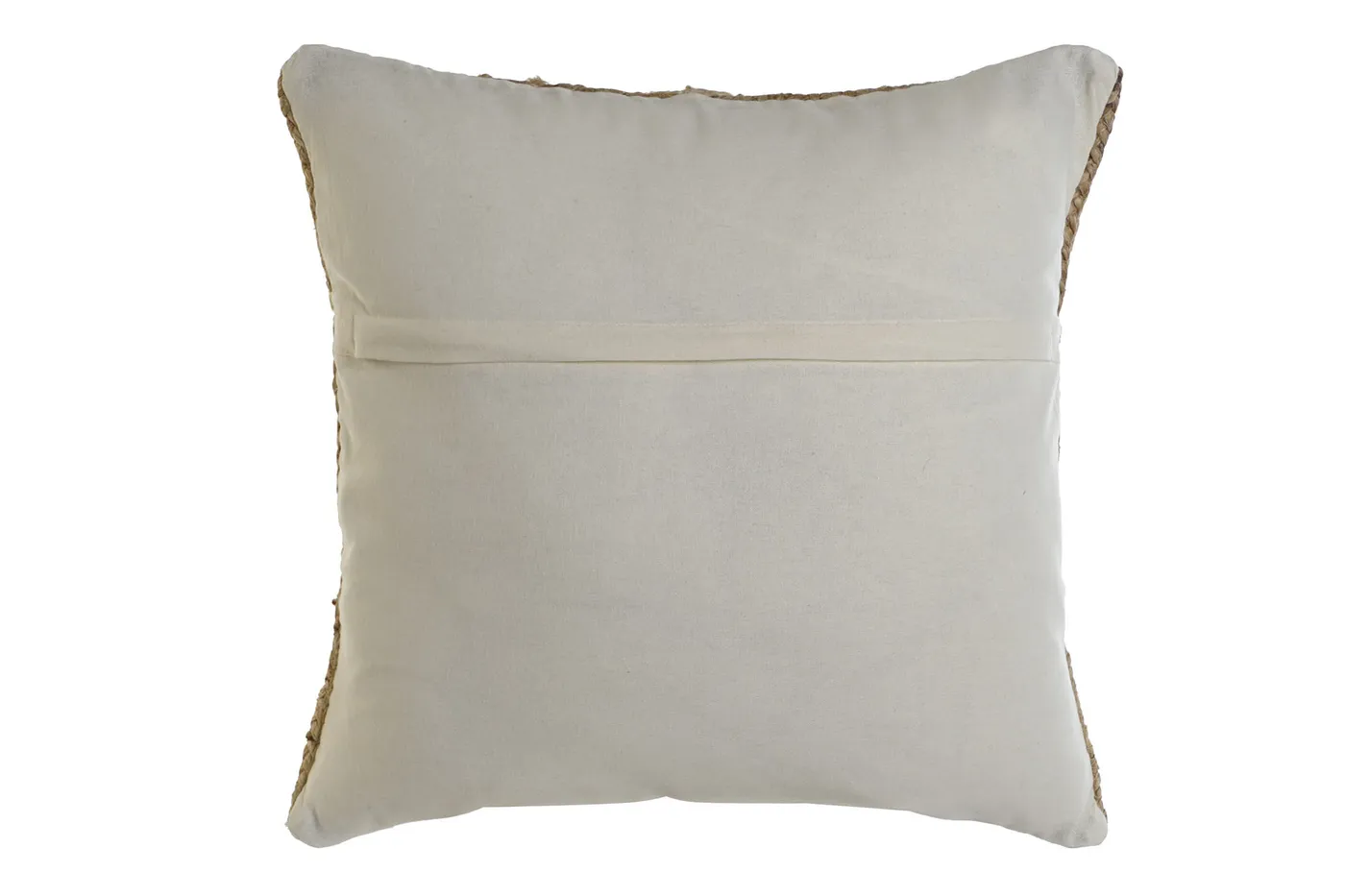 Coussin brodé en jute naturel — Photo 2