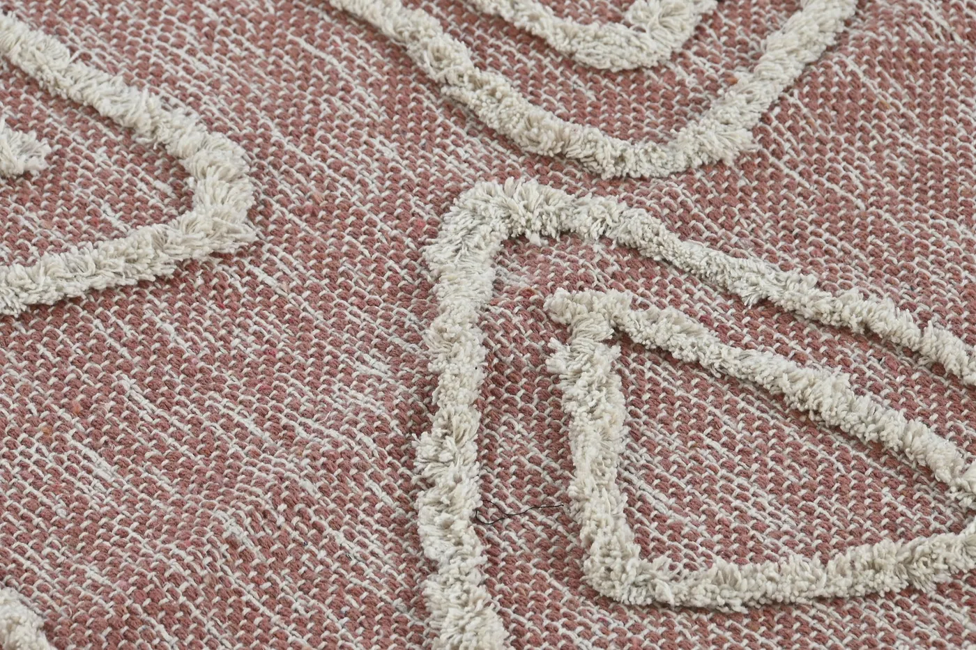 Alfombra bordada con flecos de algodón — Foto 2