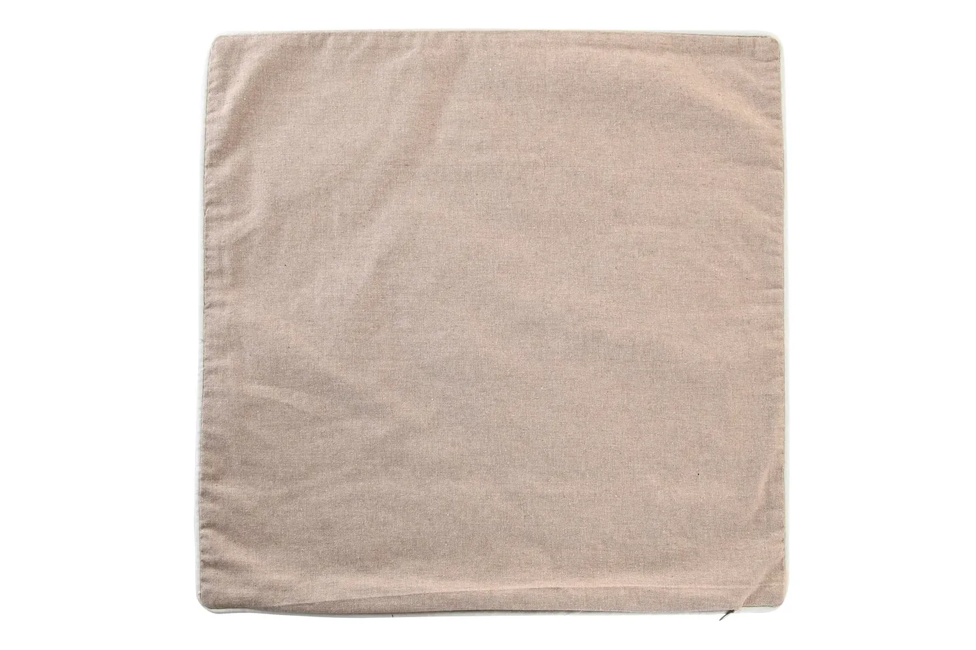 Leaves cotton cushion cover – brown — Photo 3