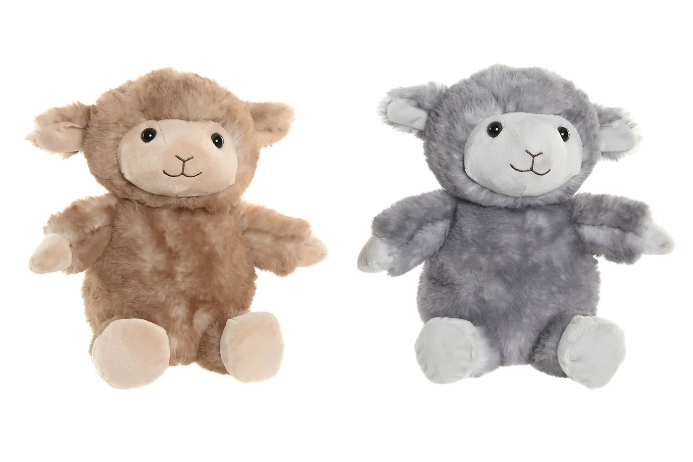 Schaap knuffel van polyester (2 modellen)