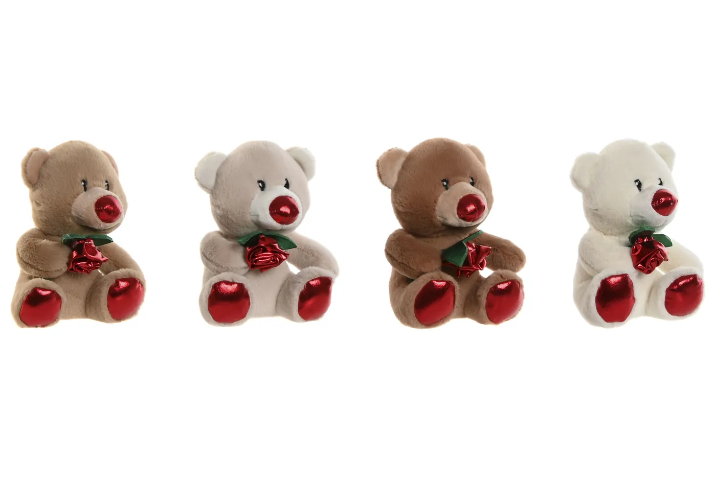 Bear polyester soft toy – pink (4 designs)