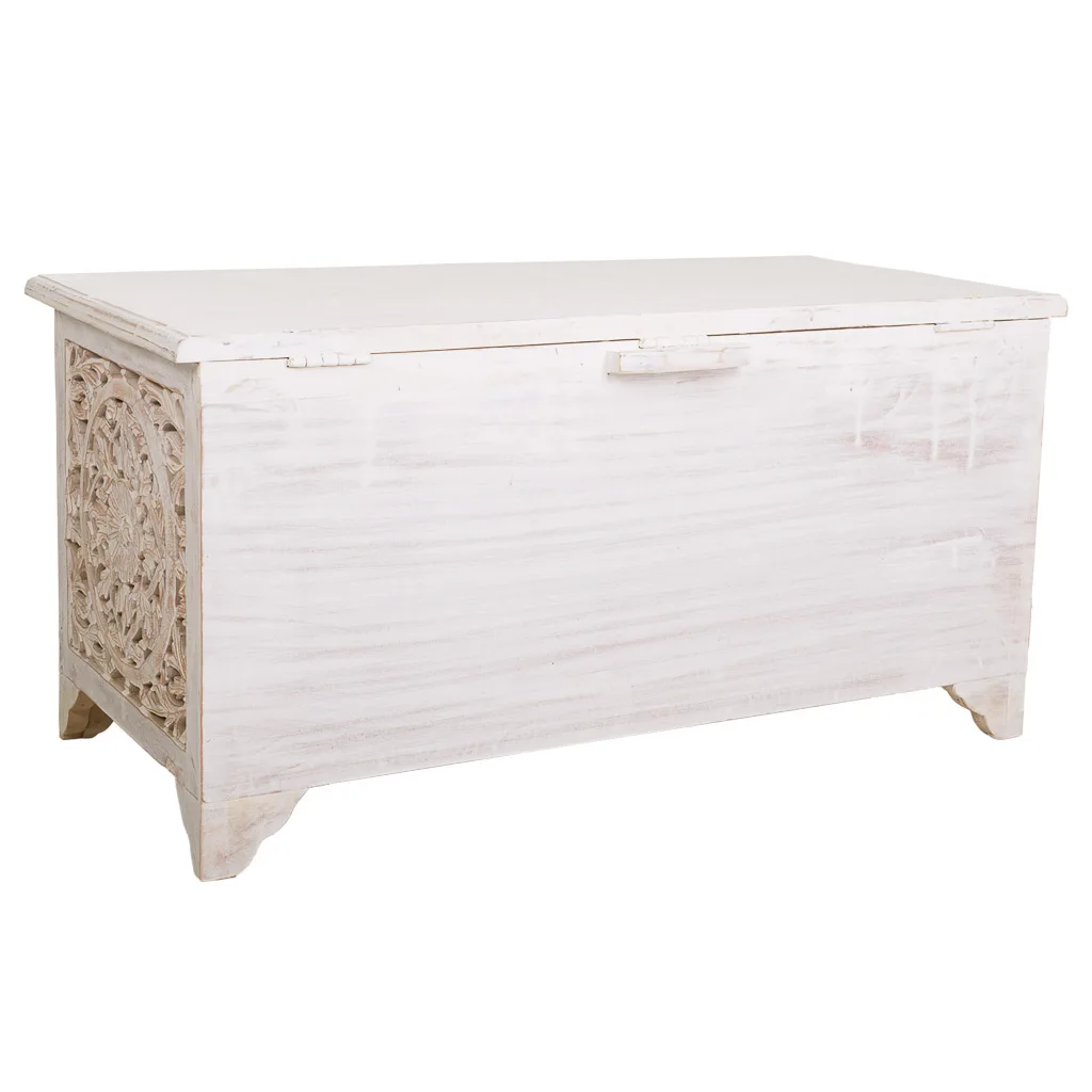 Handmade wood trunk – white — Photo 4